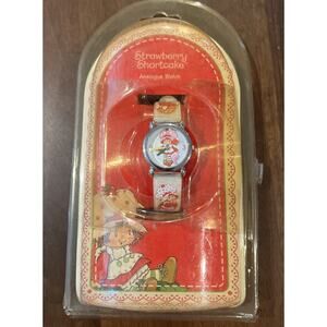 Strawberry Shortcake watch Analog Two-Tone Pink Band Wrist Vintage 90’s NIB New